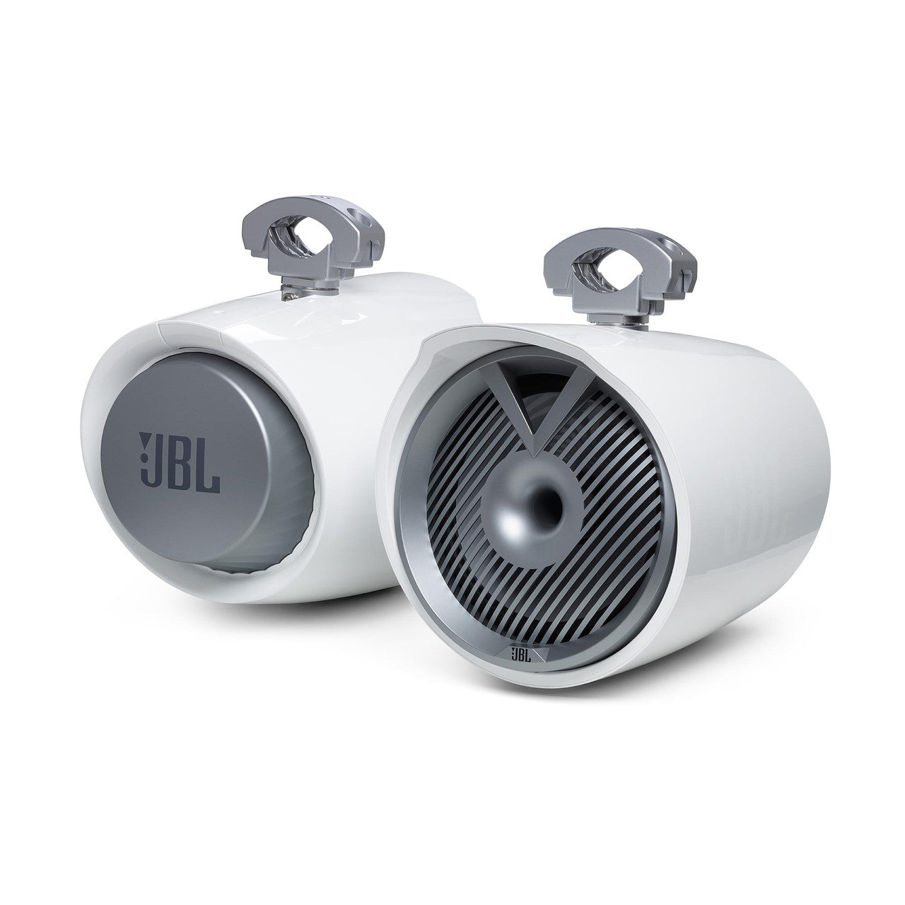 JBL TowerX MarineMT10HLW 10-Inch 2-Way Marine Tower Speakers with RGB Lighting - Waterproof Boat Audio for Outdoor Parties & Beach Events