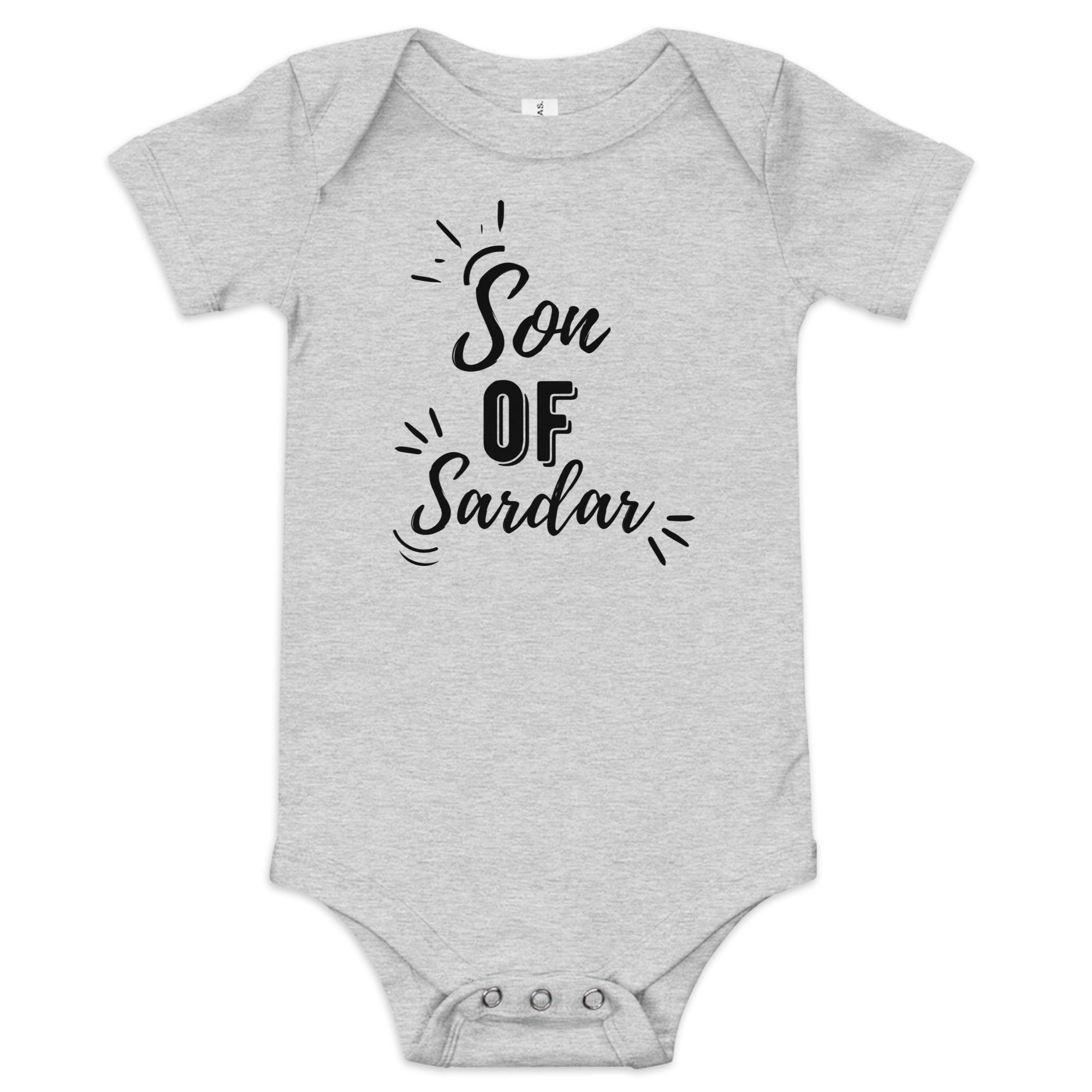 Son of Sardar Baby Onesies - Soft Cotton Bodysuits for Newborns & Infants | Perfect for Playtime, Daycare & Family Photos