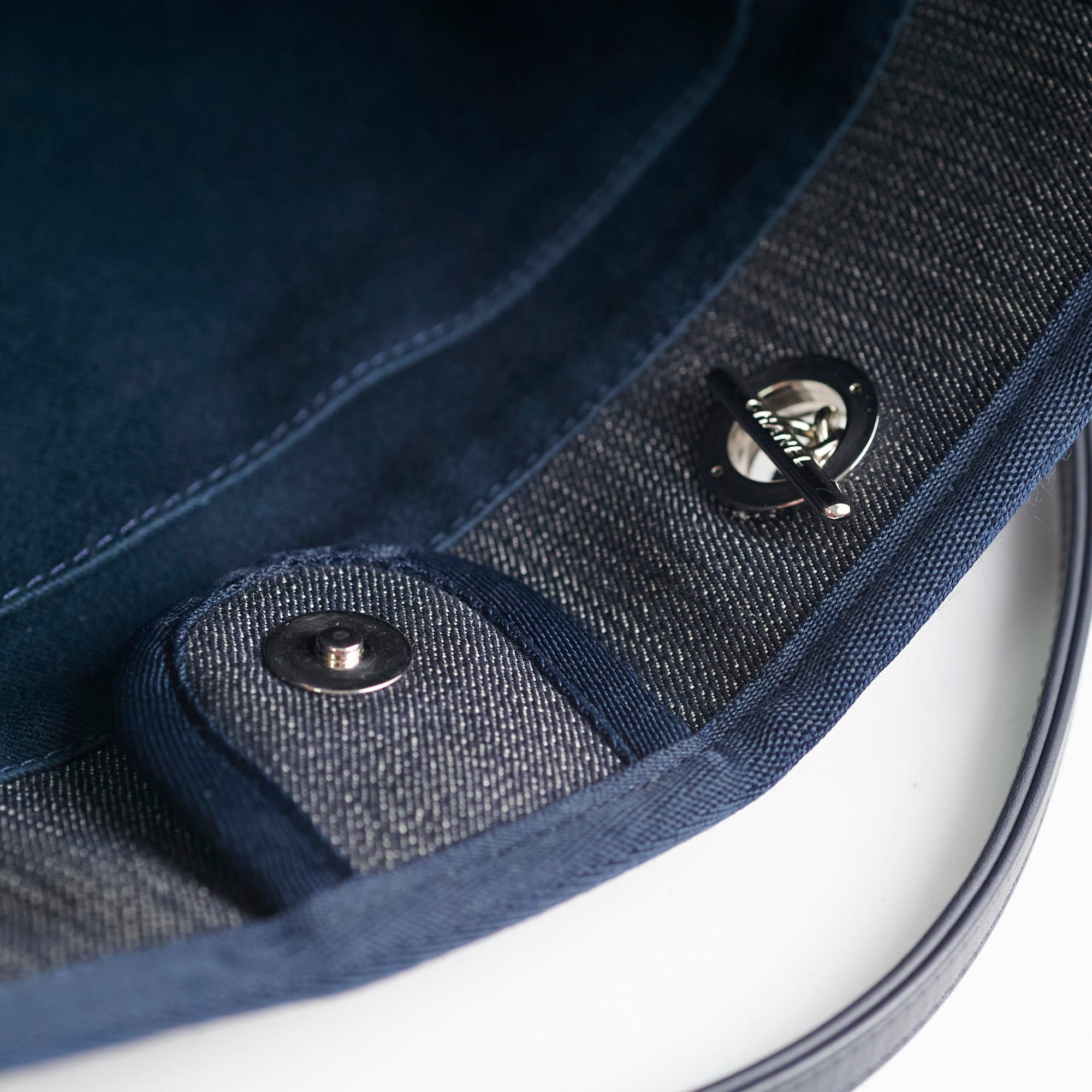 Chanel Small Deauville Tote Bag in Navy Blue - Luxury Designer Handbag for Women, Perfect for Work, Travel & Everyday Use