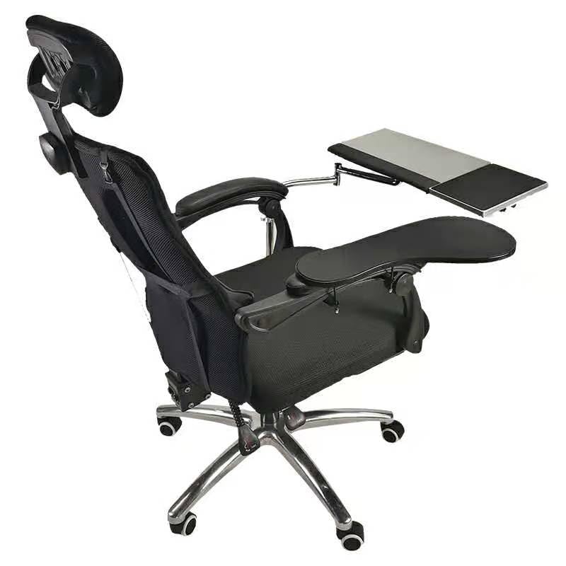 Ergonomic Laptop Stand with Keyboard Tray & Mouse Pad - Adjustable Chair Mount for Office & Gaming Setup - Perfect for Home, Office or Dorm Room Workspaces