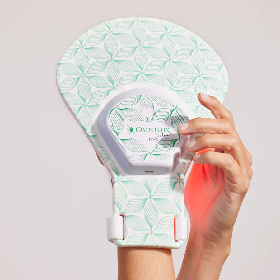 Omnilux Contour GLOVE - FDA Approved LED Light Therapy Gloves for Skin Rejuvenation & Pain Relief | At-Home Anti-Aging & Hand Care Treatment