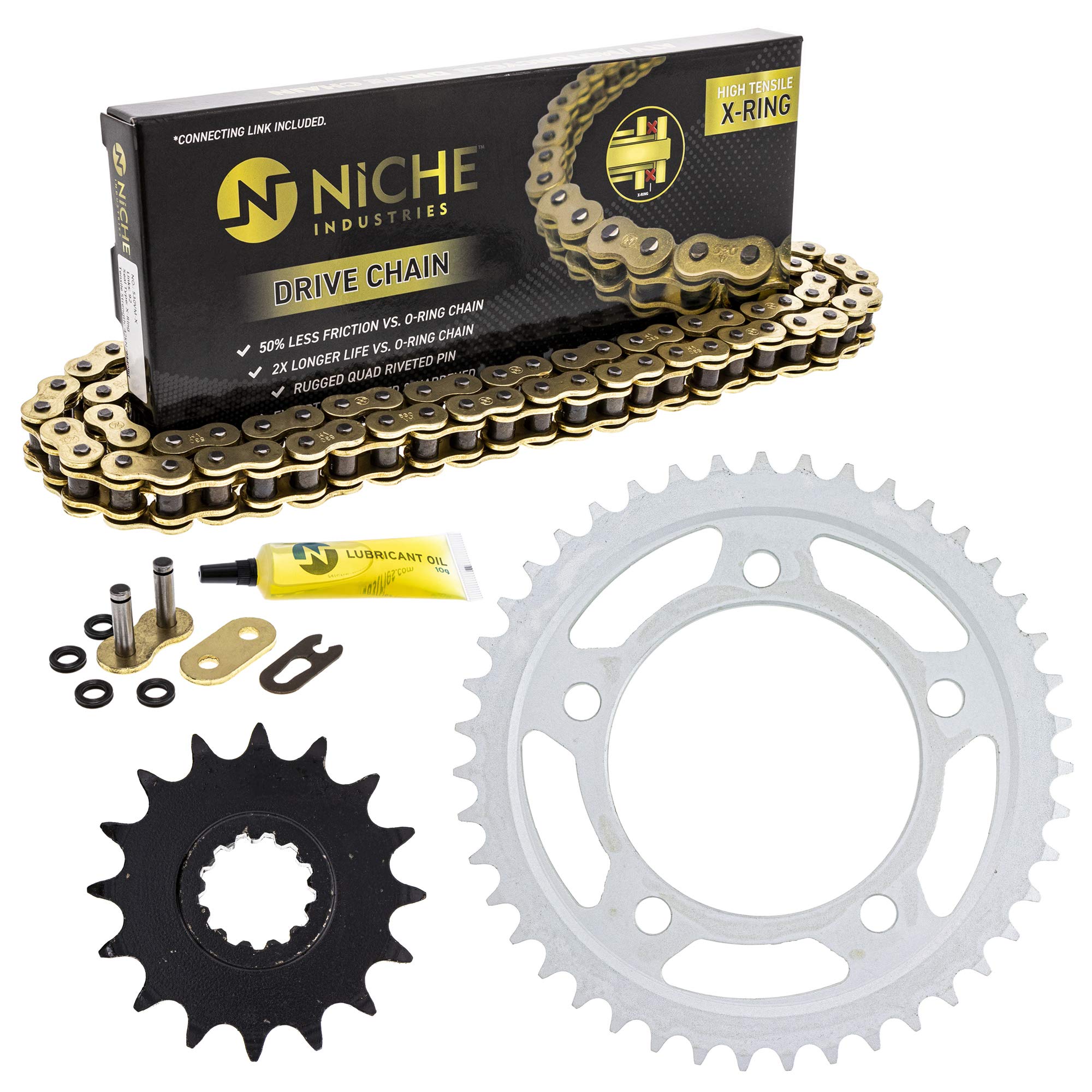 Honda CBR900RR Drive Sprocket Chain Kit - 16T Front & 43T Rear 530VM-X X-Ring 108 Links Motorcycle Parts | Perfect for Street Racing & Performance Upgrades