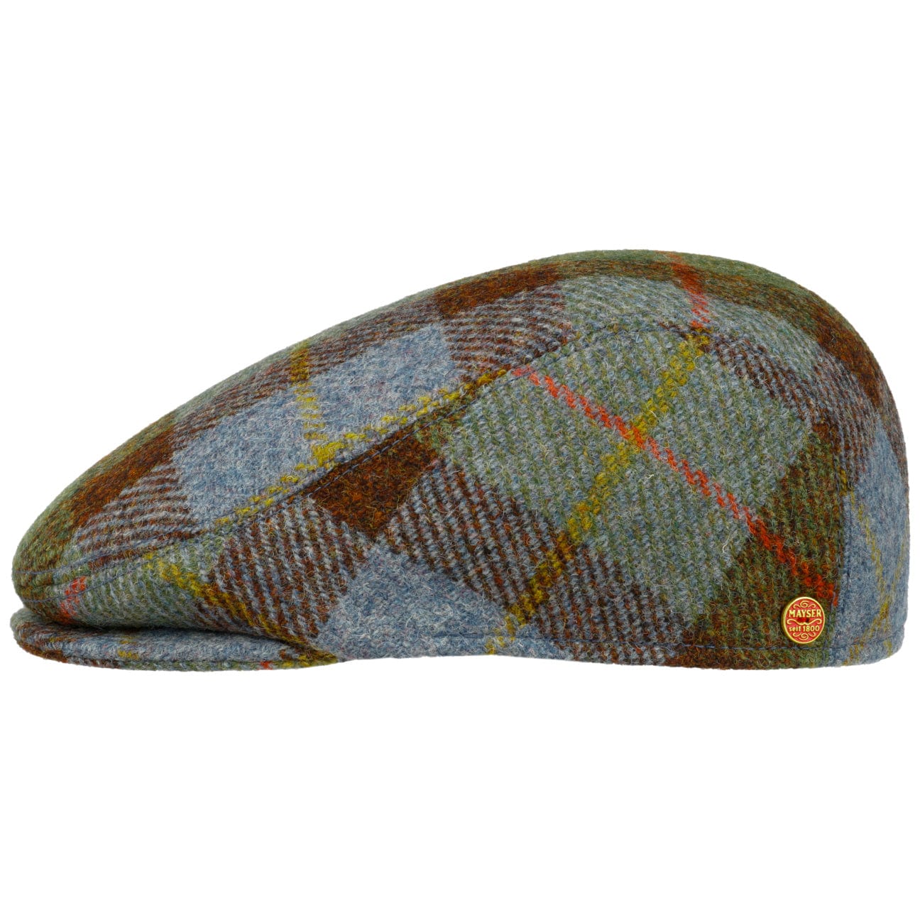 Stylish Mayser Erik Harris Tweed Flat Cap for Men - Classic British-Inspired Newsboy Hat for Casual Wear, Outdoor Activities & Vintage Fashion