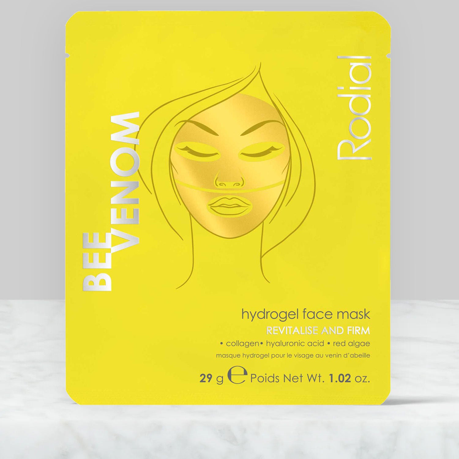 Bee Venom Hydrogel Facial Mask - 4 Pack | Anti-Aging & Moisturizing Sheet Mask for Glowing Skin | Perfect for Spa Night & Self-Care Routine
