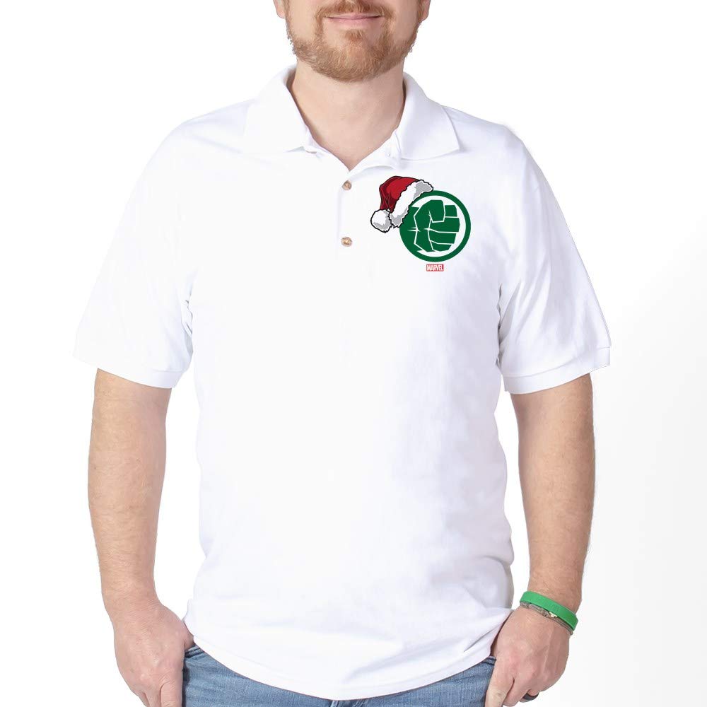 Hulk Santa Golf Shirt for Men - Funny Christmas Golf Polo Shirt - Perfect for Holiday Parties, Golf Outings & Festive Gatherings