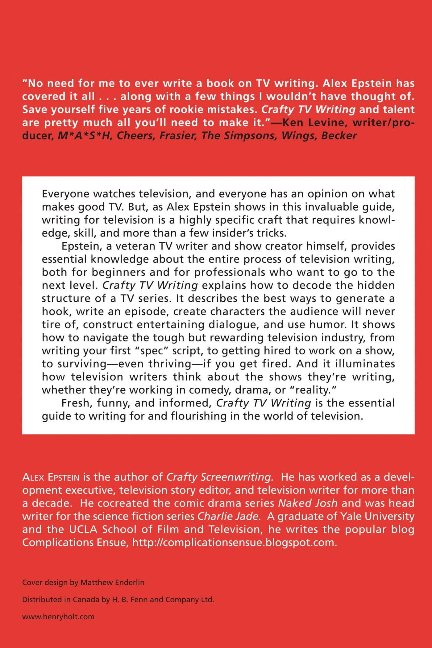Crafty TV Writing: Thinking Inside the Box - Professional Screenwriting Guide for TV Shows | Perfect for Aspiring Writers & Show Creators | Use for Script Development & Pitching TV Series