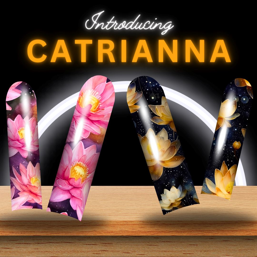 Catrianna Professional Nail Art Skin Stickers - Waterproof Nail Decals for Manicure & Pedicure | Perfect for Parties, Weddings, and Special Occasions