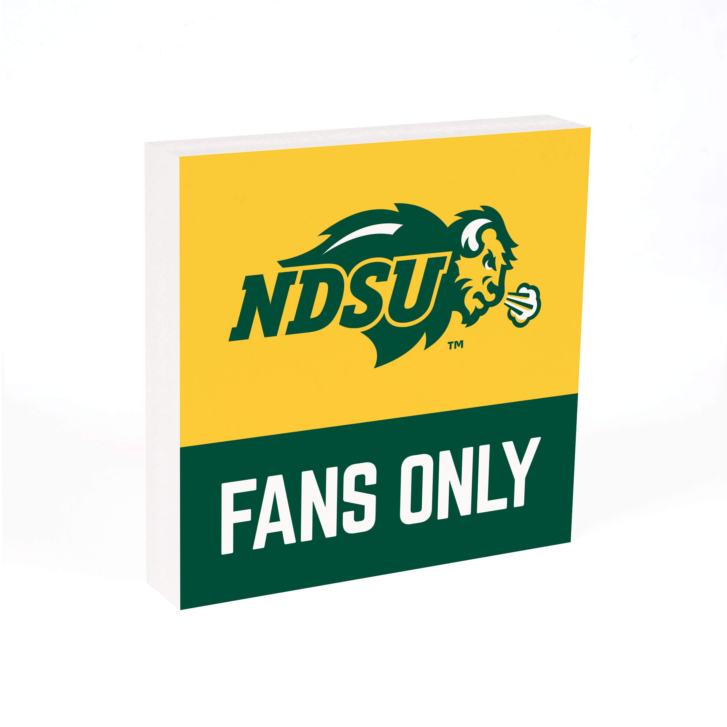 P. Graham Dunn North Dakota State University Fans Wooden Tabletop Block Sign - 5.5 x 5.5 Inch MDF Decorative Plaque for Home, Office & Game Day Decor