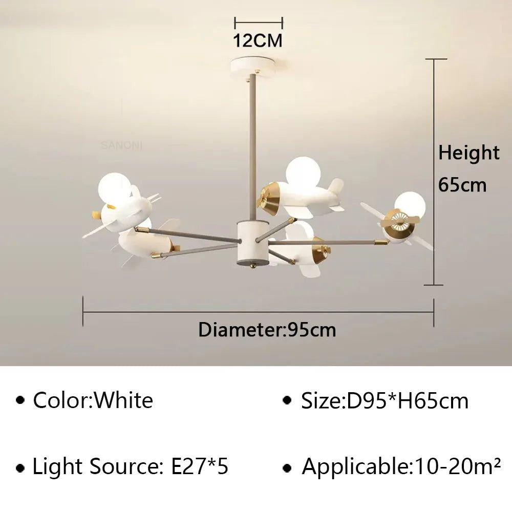 **Kids Airplane Ceiling Light - LED Night Light for Children's Bedroom & Nursery - Perfect for Themed Rooms & Sleep Aid**