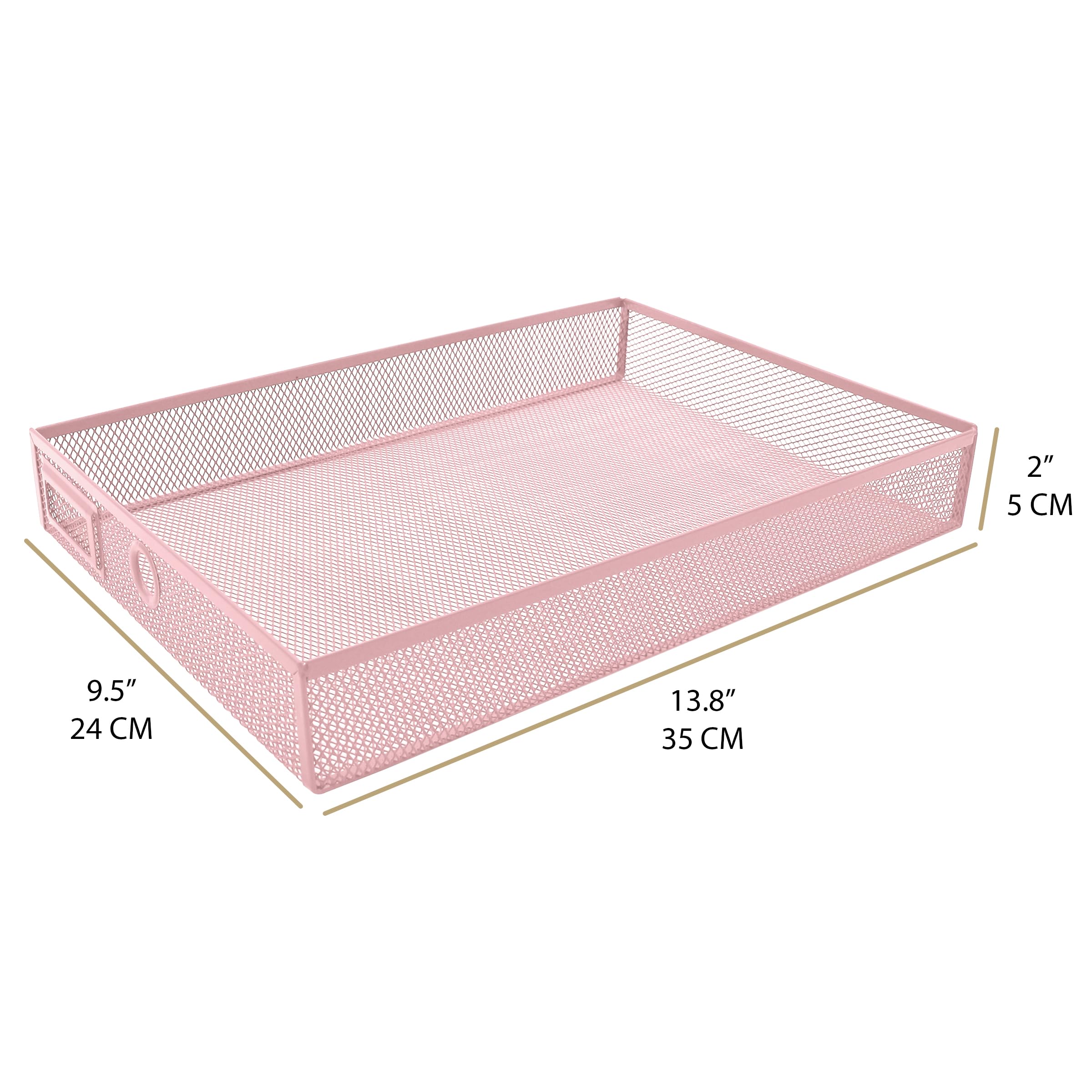 EXERZ 3-Tier Wire Mesh Paper Sorter Organizer - A4 Letter Tray for Office Desk, Documents, Magazines & Notebooks - Perfect for Home Office, School & Workspace Organization