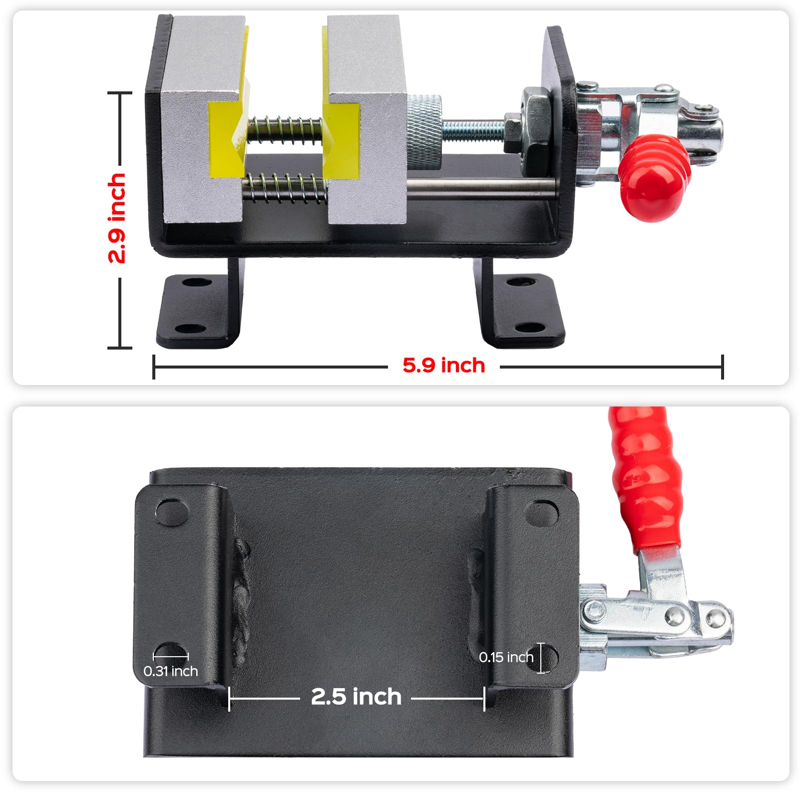 Heavy Duty Golf Club Vise Clamp - Professional Golf Shaft Clamp & Grip Removal Tool for Regripping Station | Durable Golf Club Vice for Men | Perfect Golf Accessories & Unique Gift for Golfers (Workshop, Home Practice, Club Repair)