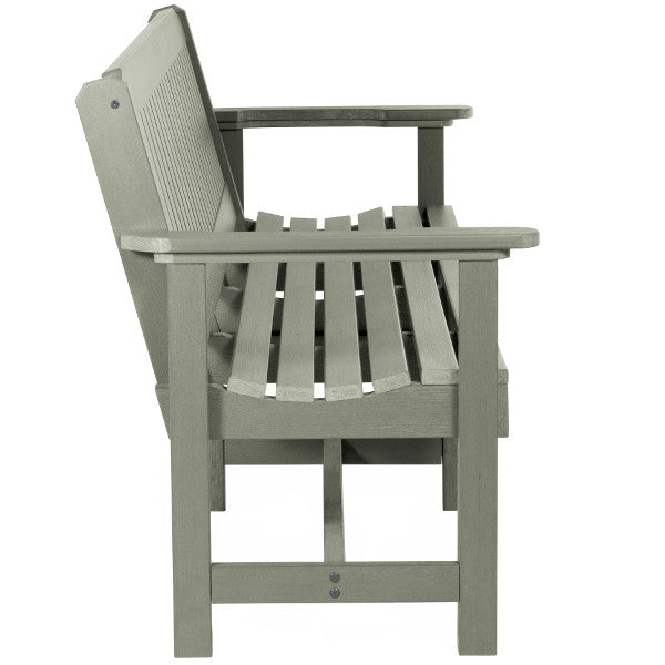 Premium Sequoia Wood Exeter 6-Foot Commercial Garden Bench - Heavy Duty Outdoor Patio, Park & Backyard Seating for Relaxation & Socializing