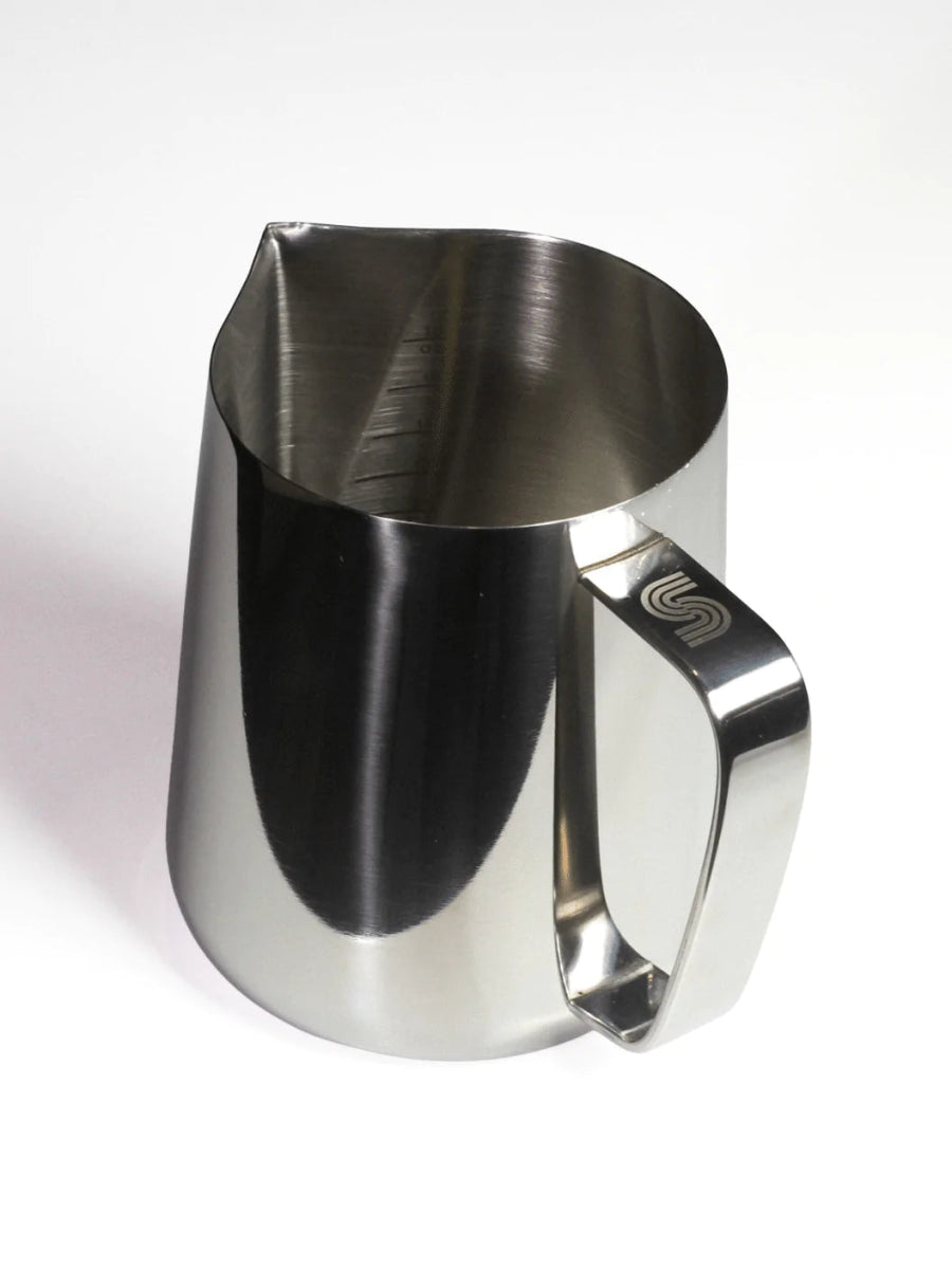 Supergood PitchPerfect™ Milk Frothing Pitcher - Professional Stainless Steel Milk Steamer for Latte, Cappuccino & Hot Chocolate - Perfect for Home Baristas & Coffee Shops