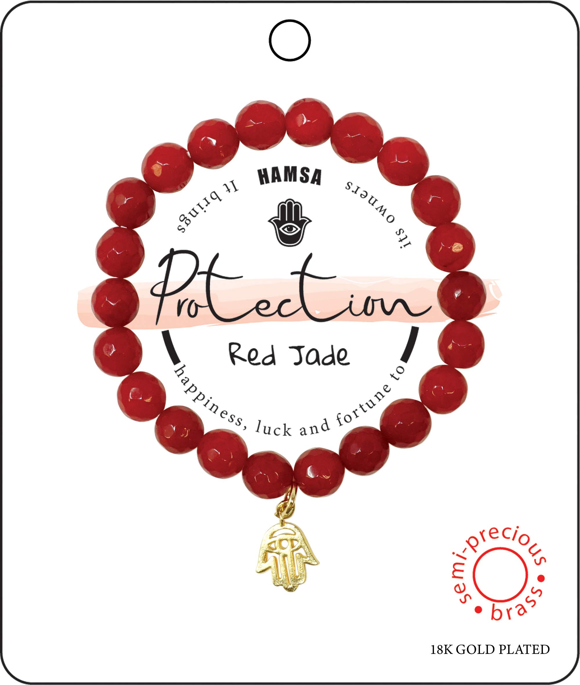 Semi-Precious 8mm Agate Bead Stretch Bracelet with 18K Gold-Tone Charm | Handmade in Korea | Perfect for Yoga, Meditation & Everyday Elegance
