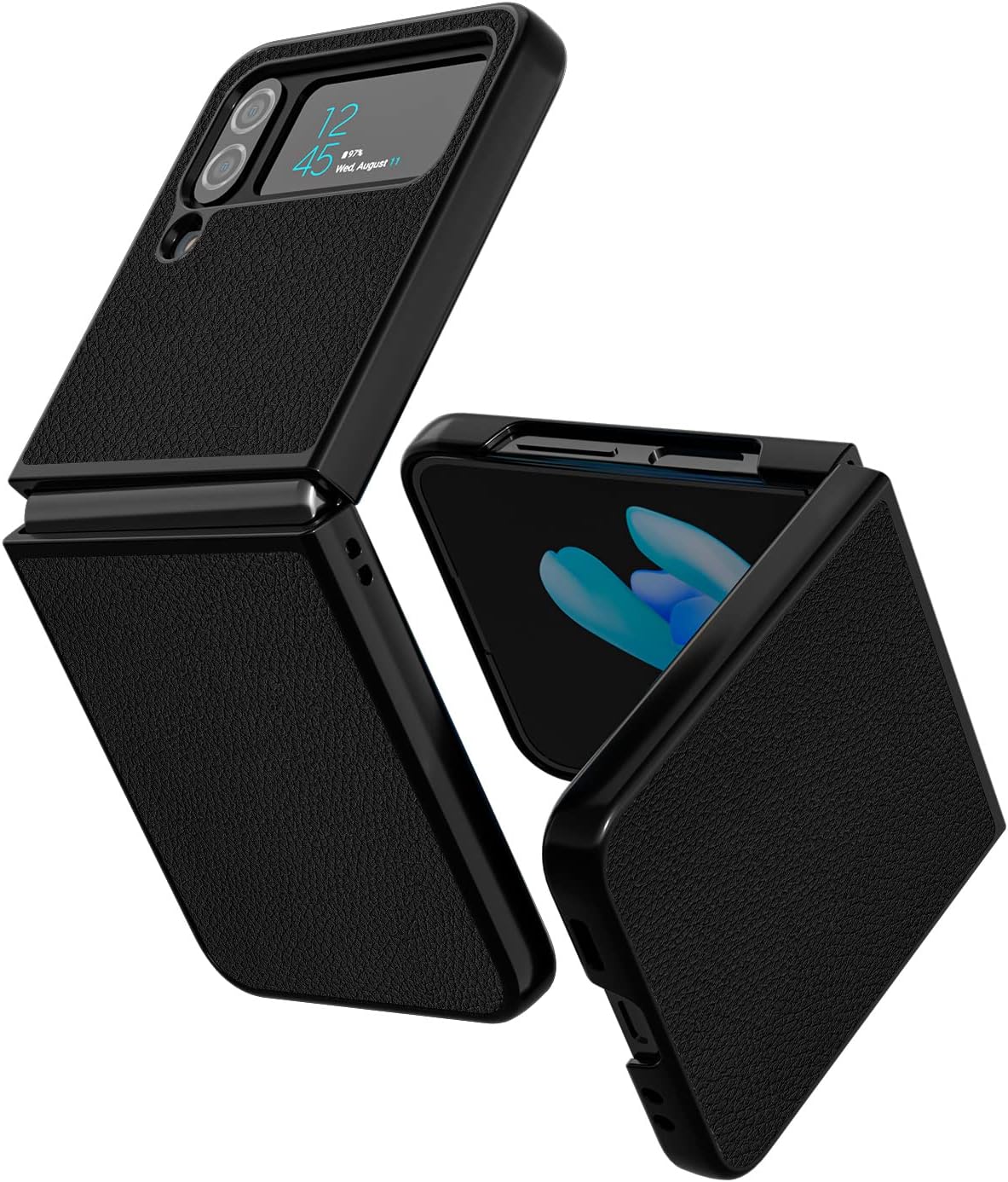 Samsung Galaxy Z Flip 5 Magnetic Clear Phone Case - Protective Cover with Strong Magnetic Mount for Wireless Charging | Perfect for Work, Travel & Everyday Use