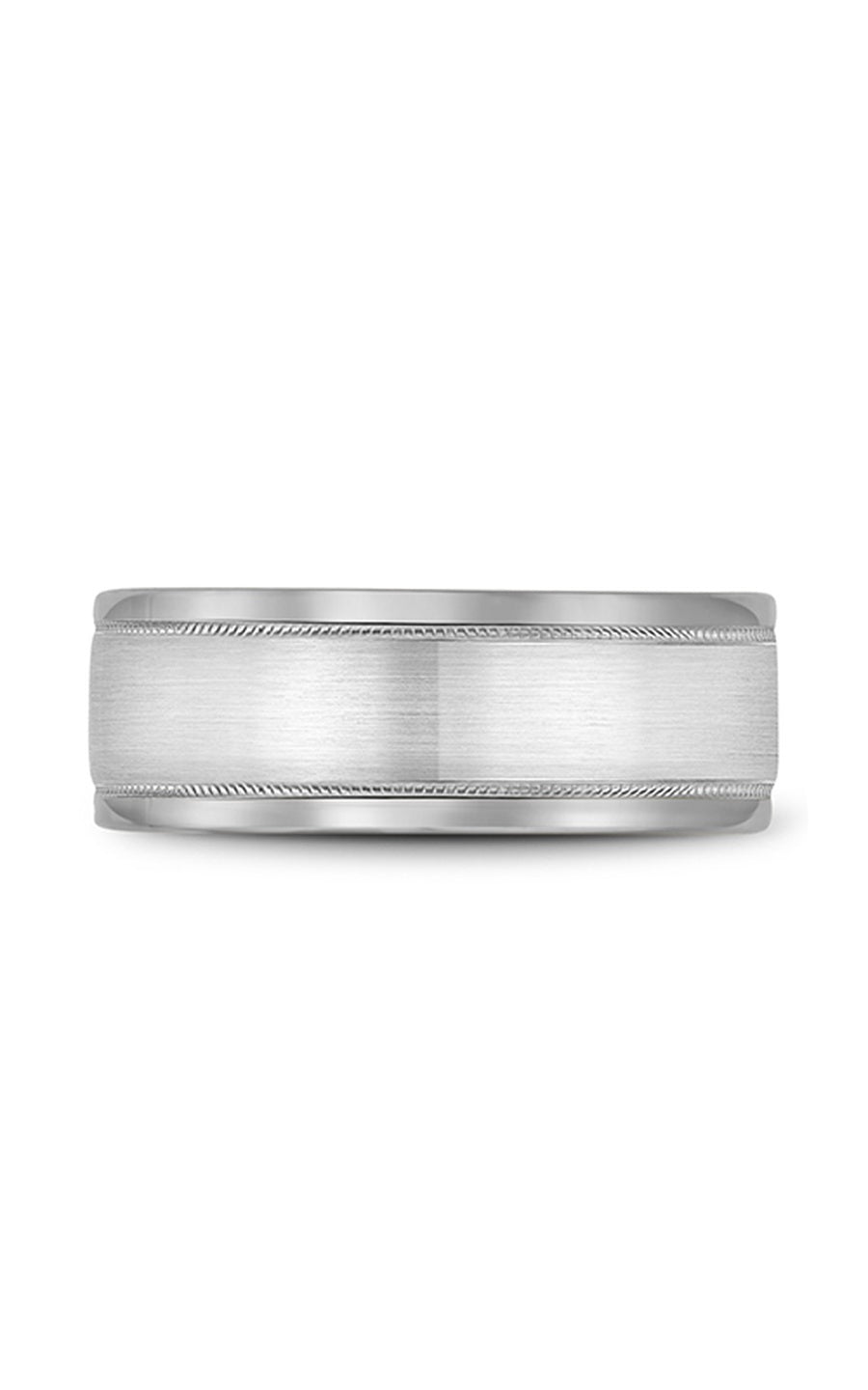 Bleu Royale Men's Wedding Band RYL 038W85 - 14K White Gold Classic Ring for Groom, Engagement & Anniversary - Perfect for Formal Events & Romantic Occasions