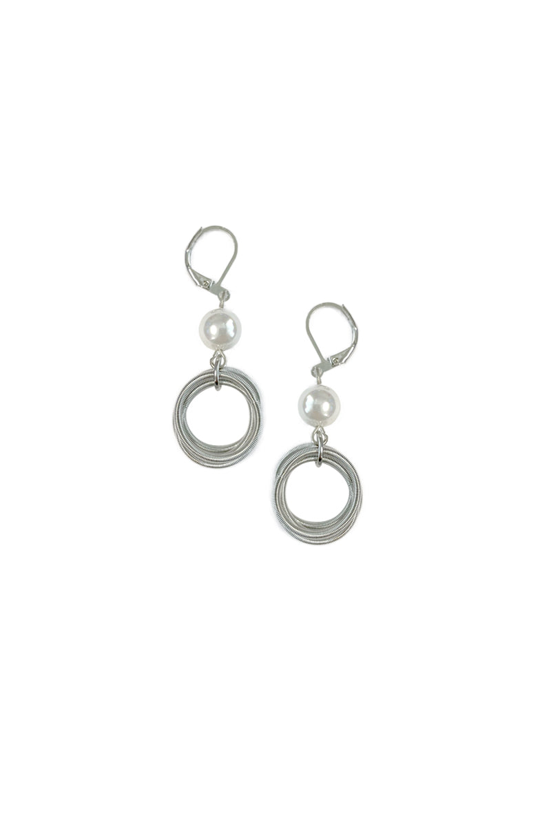 Elegant Pearl and Ring Earrings for Women - Dainty Gold Hoop Earrings with Pearl Drops - Perfect for Weddings, Parties & Special Occasions