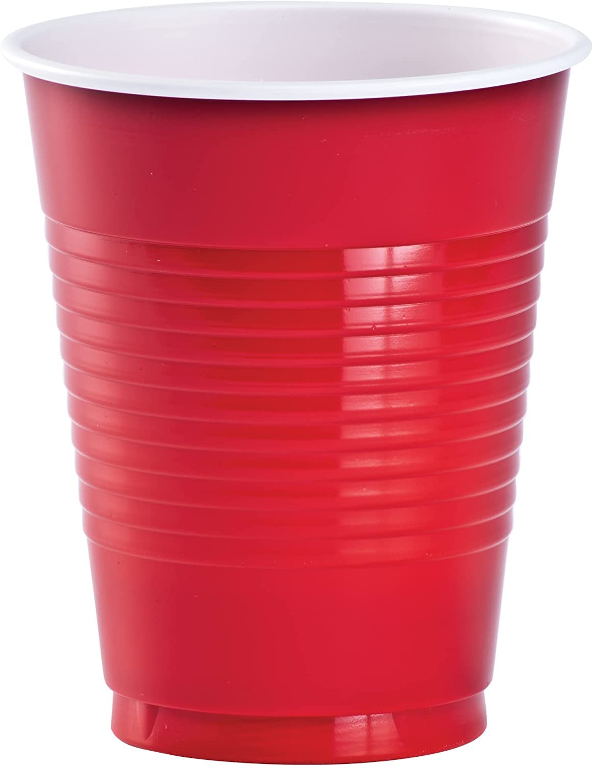Premium Heavy Duty 18 Oz Red Plastic Party Cups - 600 Count Disposable Solid Color Cups for Weddings, Events & Everyday Use | Durable, Elegant & BPA-Free Drinking Cups for Home, Office & Outdoor Gatherings
