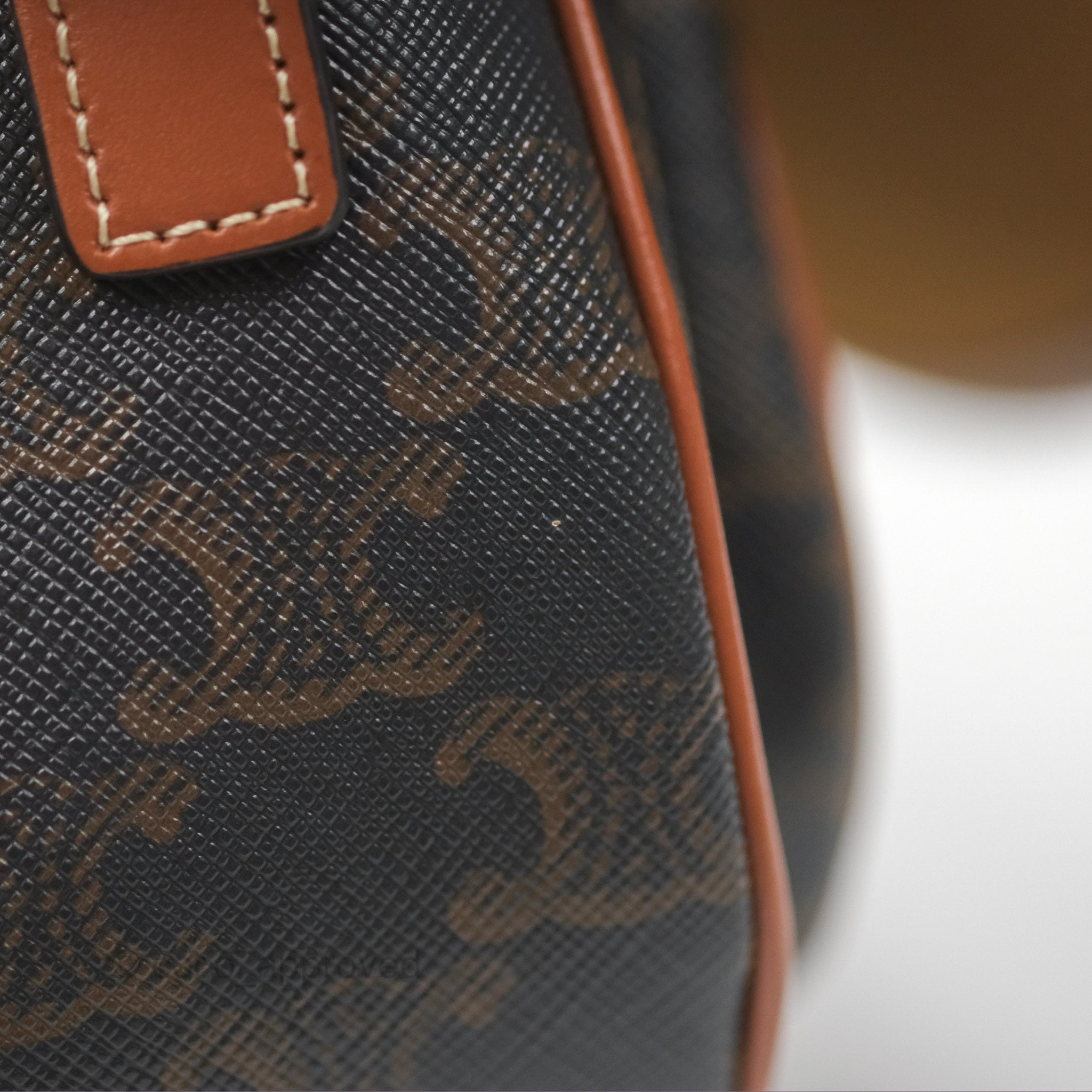 Celine Medium Triomphe Canvas Folco Crossbody Bag in Tan - Perfect for Work, Travel & Everyday Use