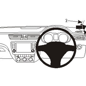 ClicOn No Holes Right Hand Dashboard Mount for Skoda Octavia 2013-2021 | Secure Phone Holder for Safe Driving | Perfect for GPS Navigation & Hands-Free Calling