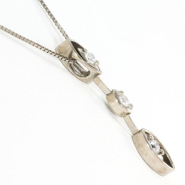 18K White Gold Diamond Necklace for Women - Elegant & Timeless Jewelry Gift for Anniversary, Wedding, Valentine's Day