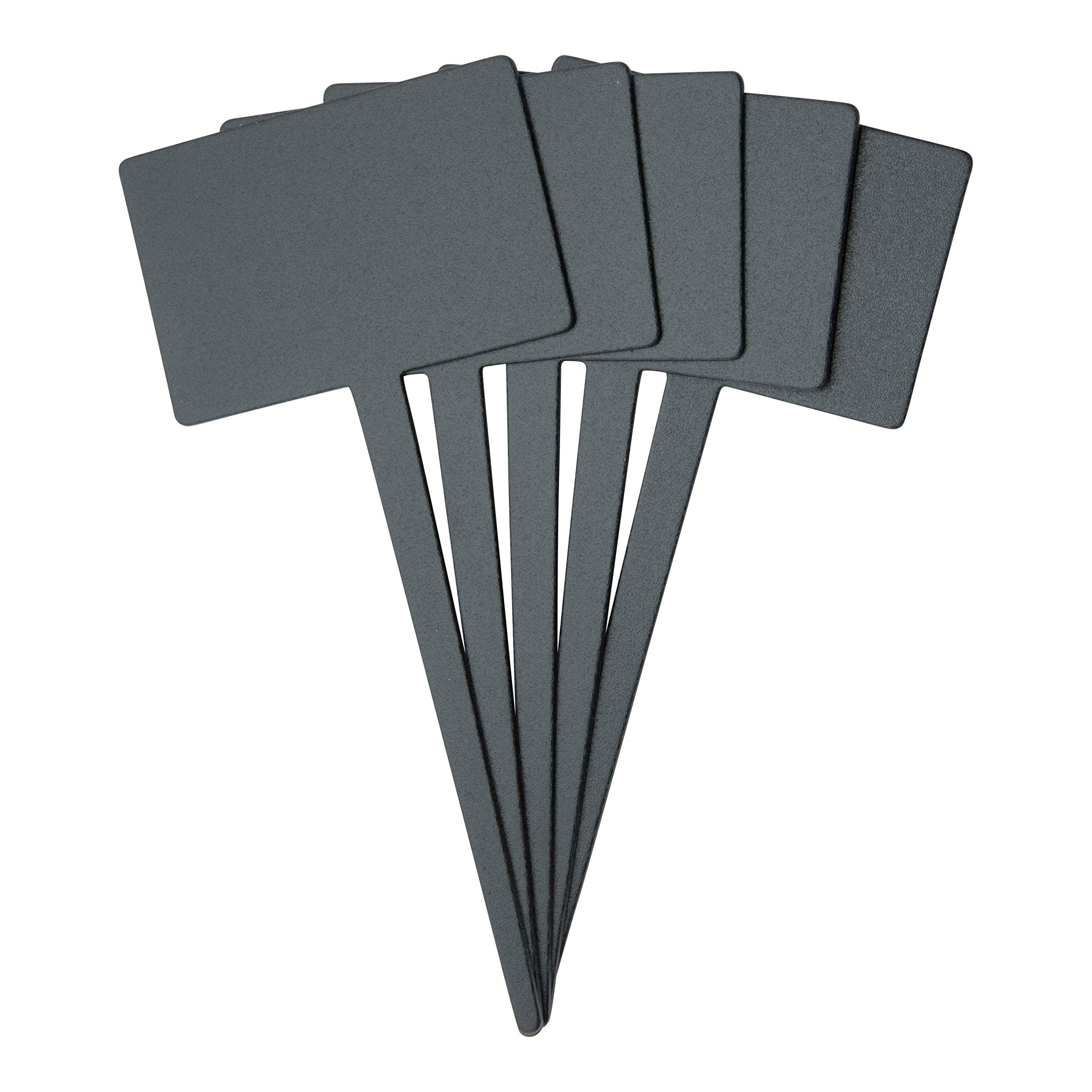 Silhouette Rectangle Chalk Board Tags with Chalk Marker - Set of 5 Reusable Labeling Tags for Home Organization, Pantry, Classroom & Retail Displays - Perfect for DIY Crafts, Weddings & Party Decorations