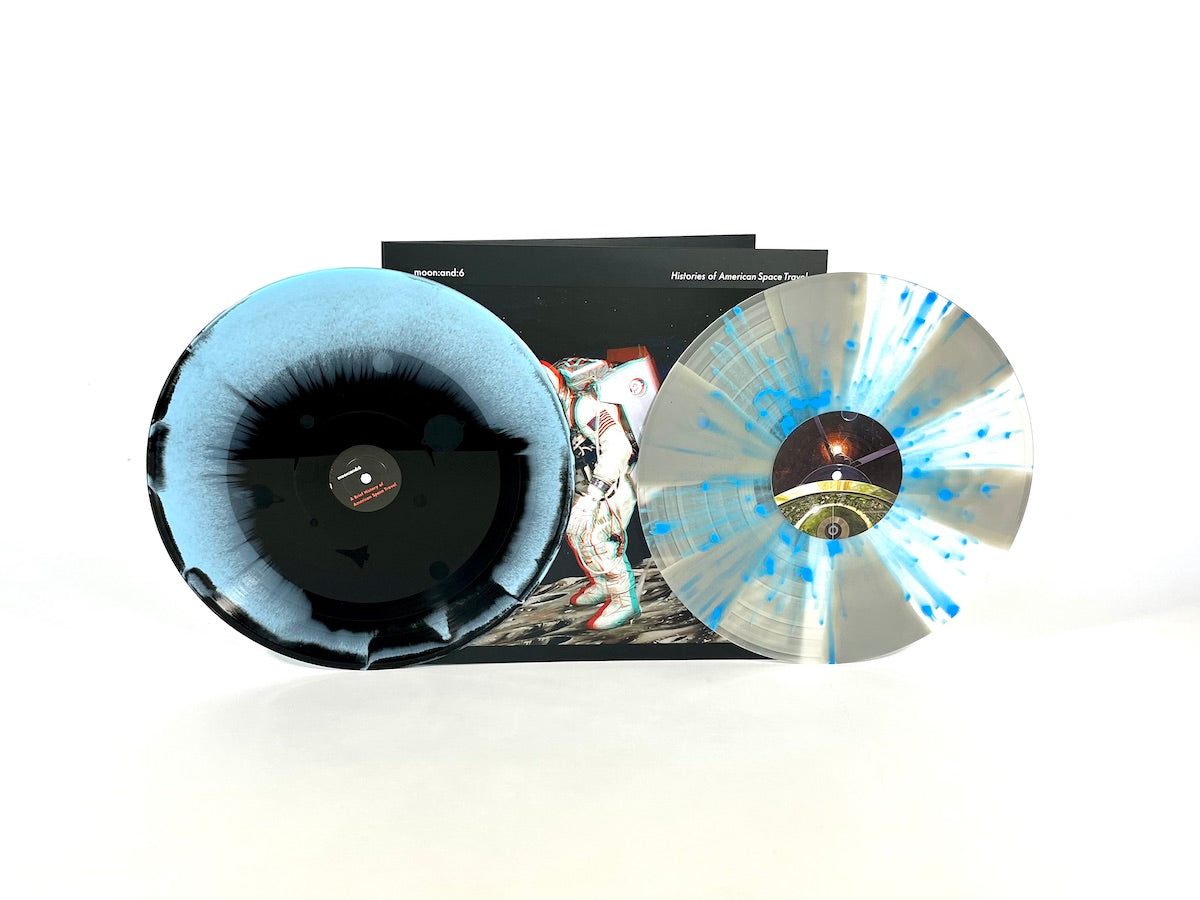Moon & 6 Histories of American Space Travel - Deluxe Etching 2xLP Vinyl Record | NASA Space Exploration Music Collection | Perfect for Audiophiles & Space Enthusiasts