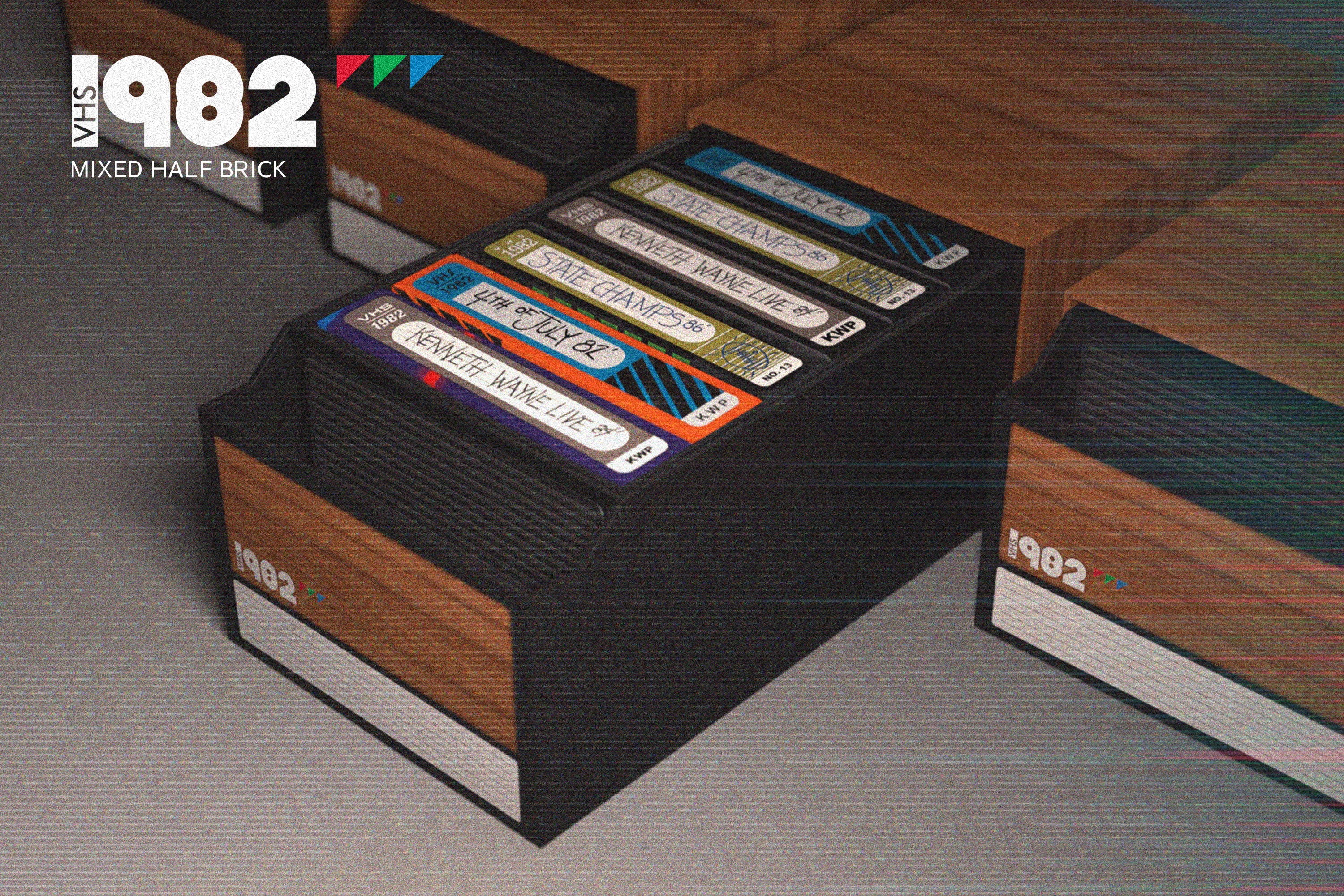 VHS Half Brick - Classic Retro Video Cassette Storage Box | Durable & Stylish Home Decor for Vintage Movie Collectors | Perfect for Organizing Old Tapes, Displaying as Nostalgic Decor, or Unique Gift Idea
