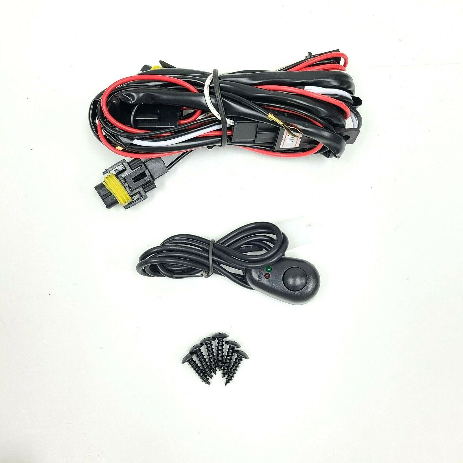2021-2022 GMC Yukon/Yukon XL LED Fog Lights Kit - OE Style Clear Lens with Bezel, Wiring Harness, Switch & Relay - Durable Built-in LED Fog Lamp Assembly for Enhanced Night Driving Safety