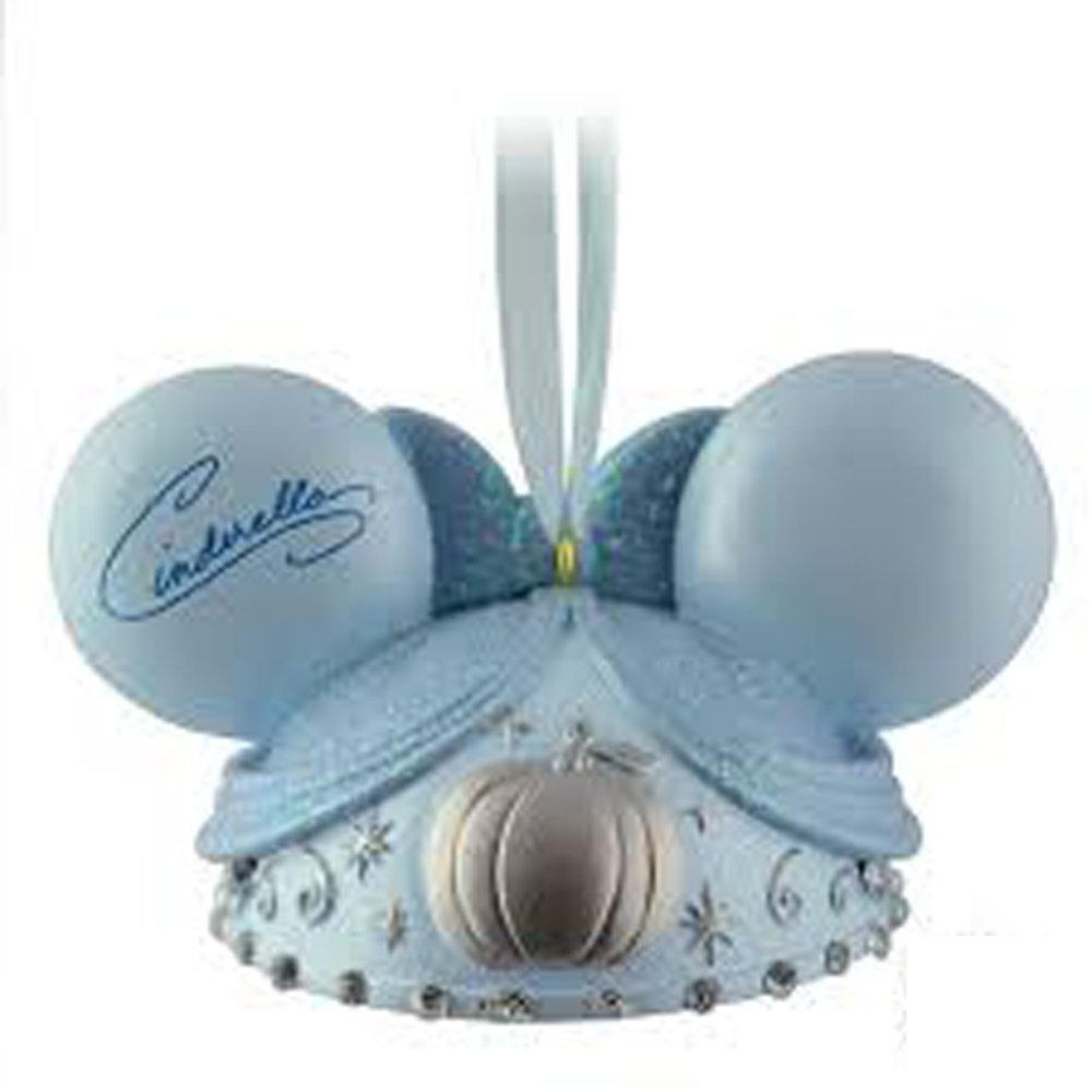 Disney Parks Cinderella Ear Hat Ornament - Blue Sparkling Princess Crown Headband for Women & Girls - Perfect for Disney World, Cosplay, Halloween & Birthday Parties