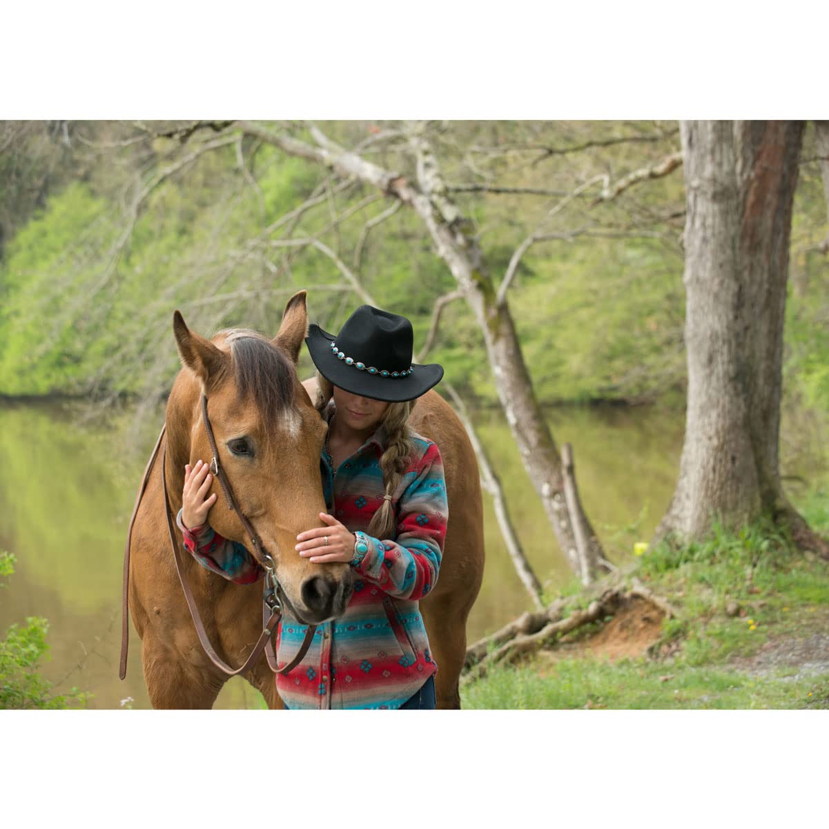Outback Trading Unisex Silverton UV Protection Water-Resistant Wool Felt Western Hat with Wire Brim & 3.5
