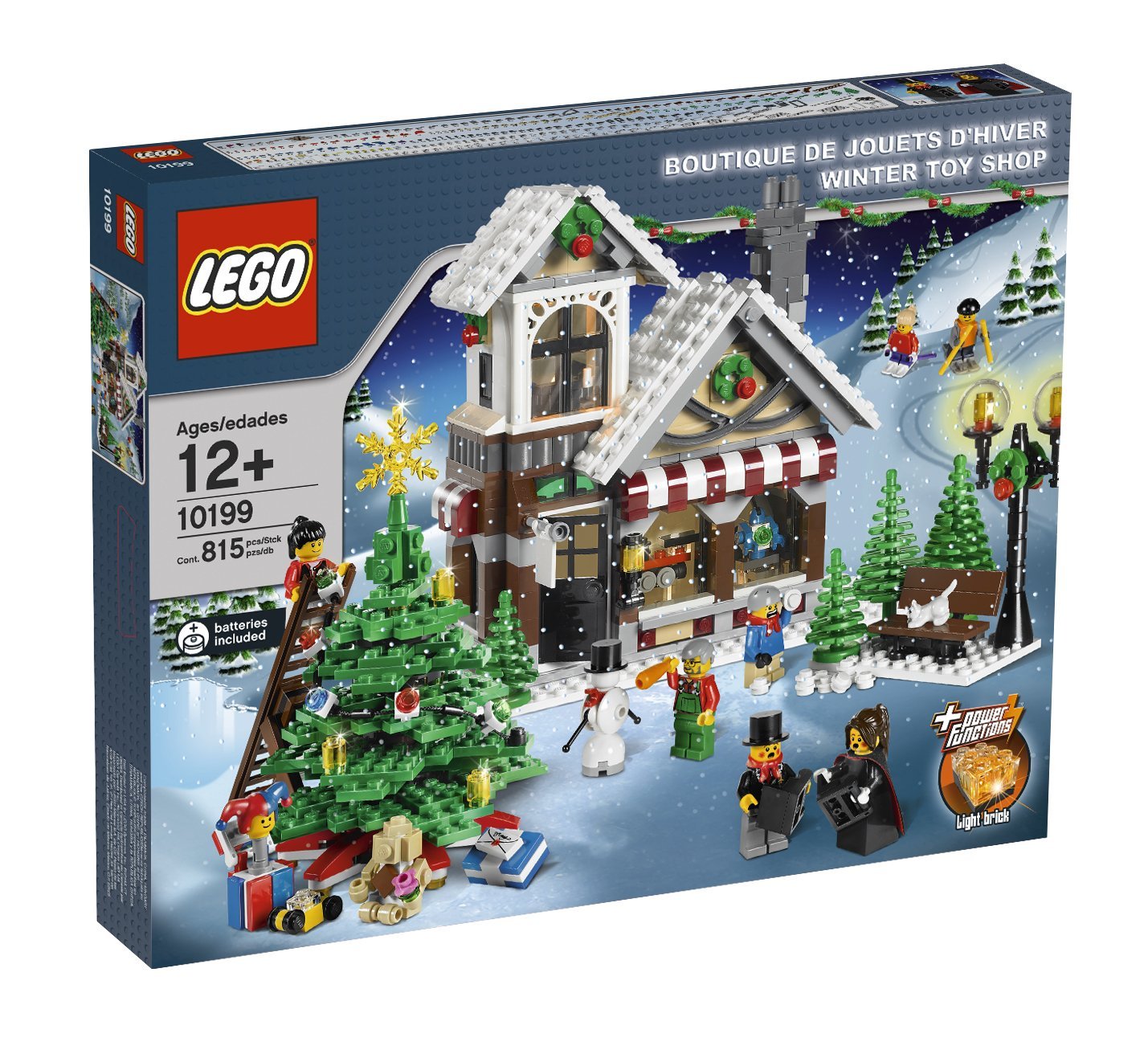 LEGO Creator Winter Toy Shop 10199 Building Blocks Set - Holiday Village Christmas Gift for Kids & Collectors - Perfect for Winter Decorations & Festive Play