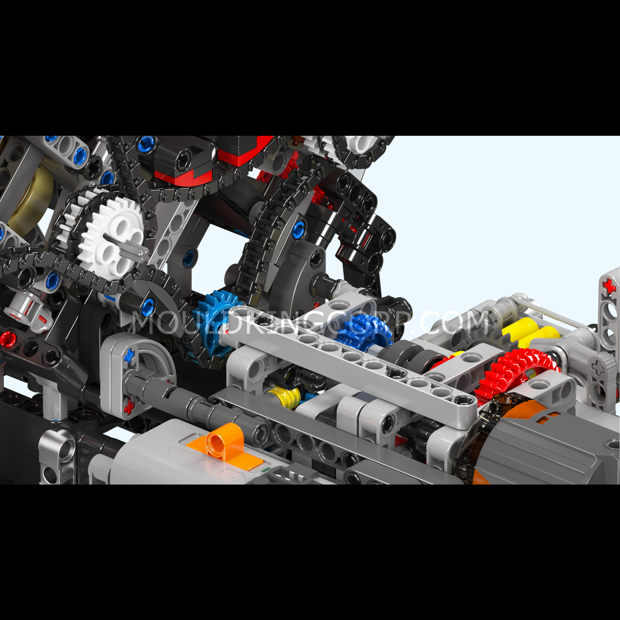 Mould King 10130 F488 Motorized V8 Engine Model Building Kit - 2,718 Piece DIY Construction Set for Adults & Teens | STEM Educational Toy, Engineering Project, Gift for Car Enthusiasts | Perfect for Home Display, School Projects & Collector Showcases