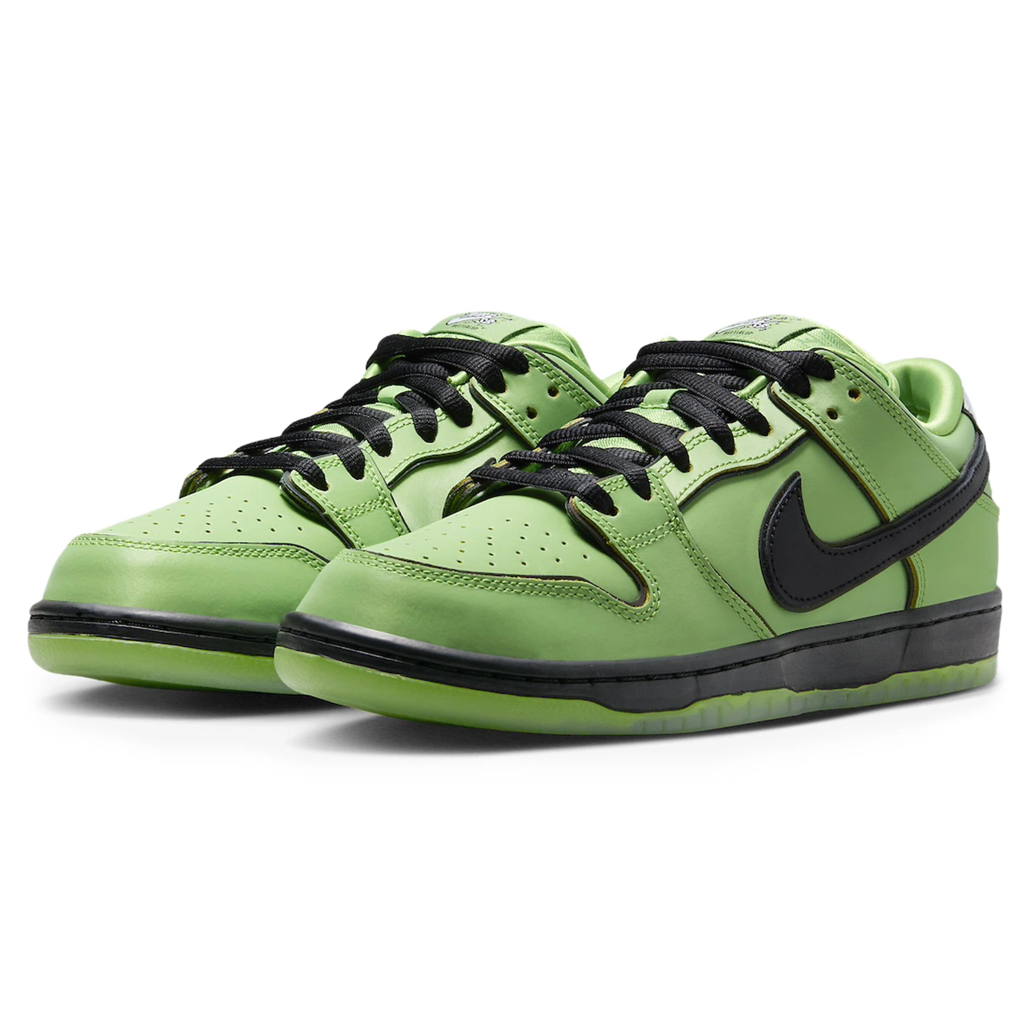 Powerpuff Girls x Nike SB Dunk Low Buttercup Sneakers - Limited Edition Cartoon Collaboration Shoes for Women & Men - Perfect for Skateboarding, Streetwear Fashion & Collectors