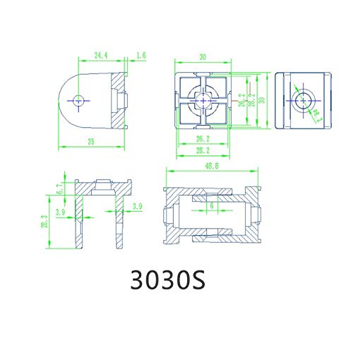 Zinc Alloy Cabinet Hinges with Handle - Flexible Die Cast Pivot Joint Connector for 4040S Aluminum Extrusion Profile | Perfect for DIY Furniture, Kitchen Cabinets & Wardrobe Doors