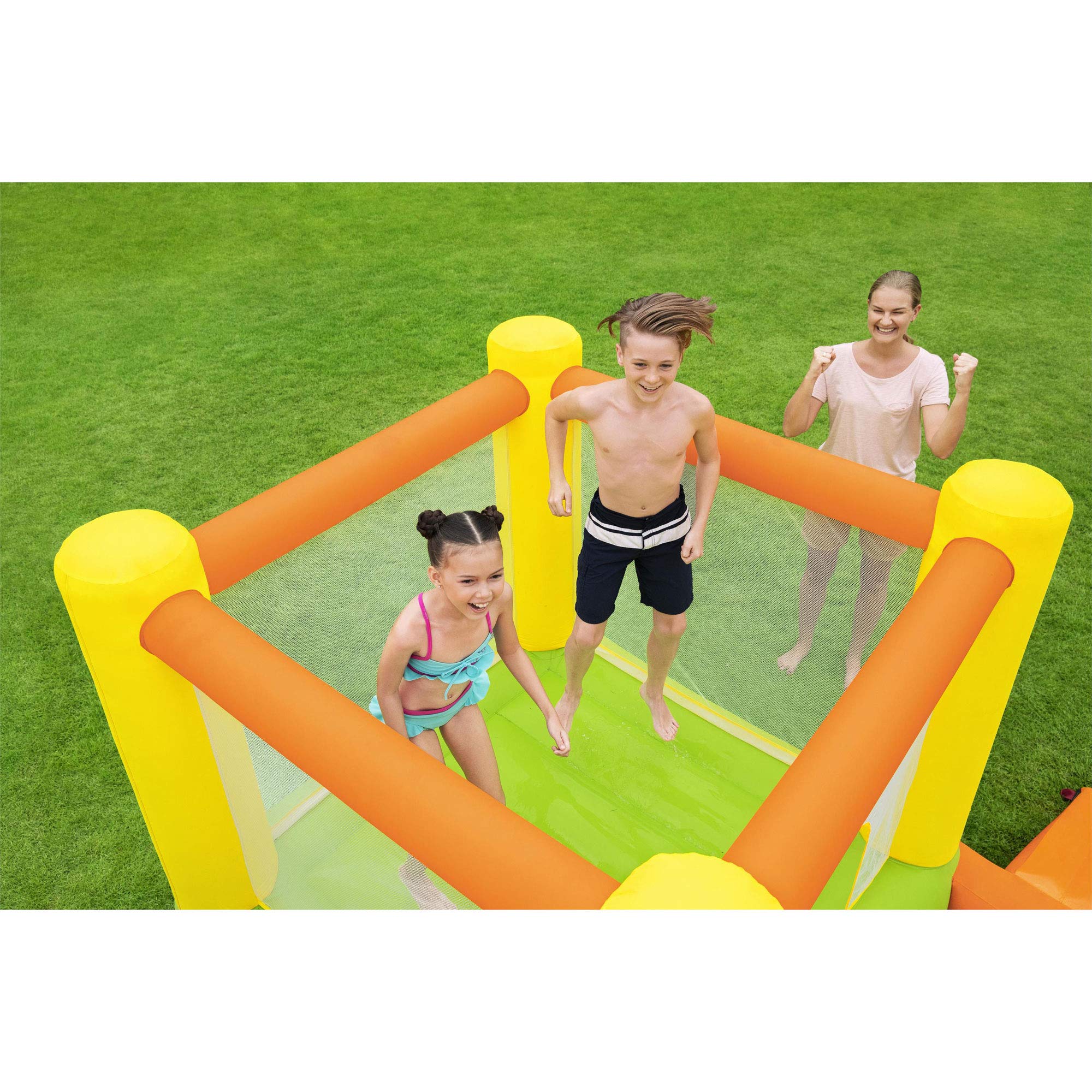 Bestway H2OGO! Splash & Dash Inflatable Bounce House with Water Slide - Outdoor Kids Play Center for Backyard, Birthday Parties & Summer Fun