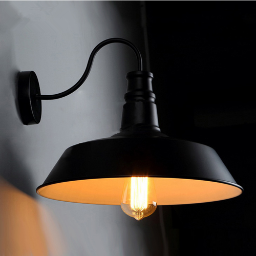 Worker's Union Industrial Wall Light (WL0006) - Vintage Style Metal Sconce for Garage, Workshop & Farmhouse Decor - Perfect for Outdoor & Indoor Lighting