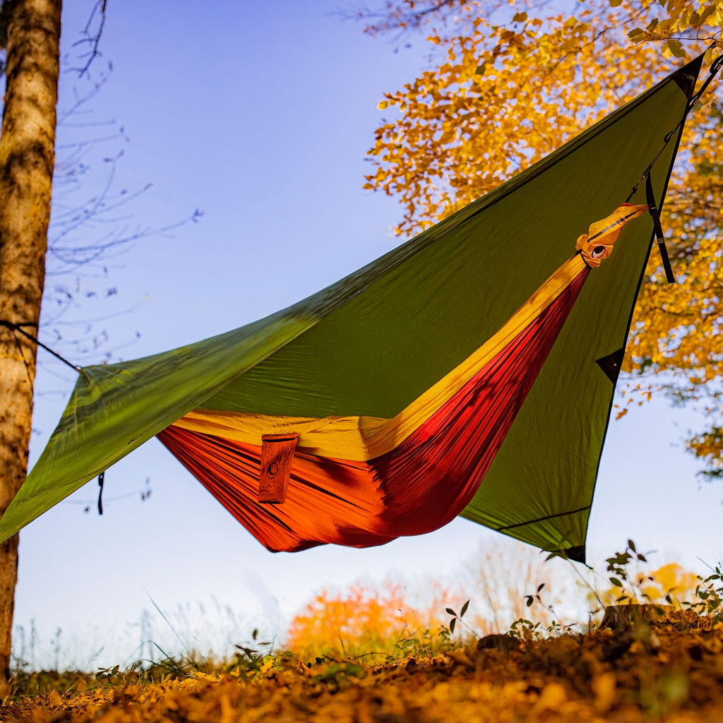 Moon Tarp Light Green - Waterproof Camping Tarp for Outdoor Shelter, Picnics, and Beach Sunshade