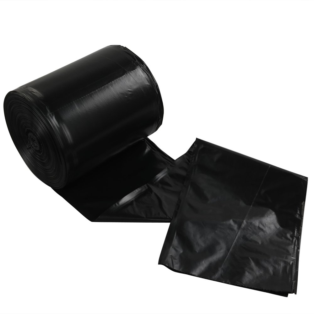 Black 6 Gallon Trash Bags - 250 Count Heavy Duty Trash Can Liners for Kitchen, Bathroom & Office Waste Disposal