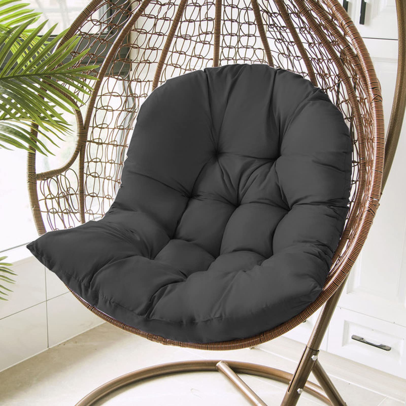 Chrty Swing Cushion Set of 2 - Hanging Chair Cushion with Integrated Mattress for Indoor/Outdoor Use - Perfect for Porch Swings, Hammocks & Home Decor