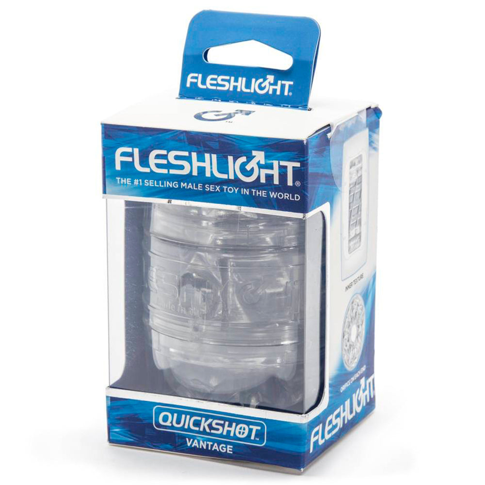 Fleshlight Quickshot Vantage Open-Ended Male Masturbator - Compact & Discreet for Solo Pleasure and Couples Play