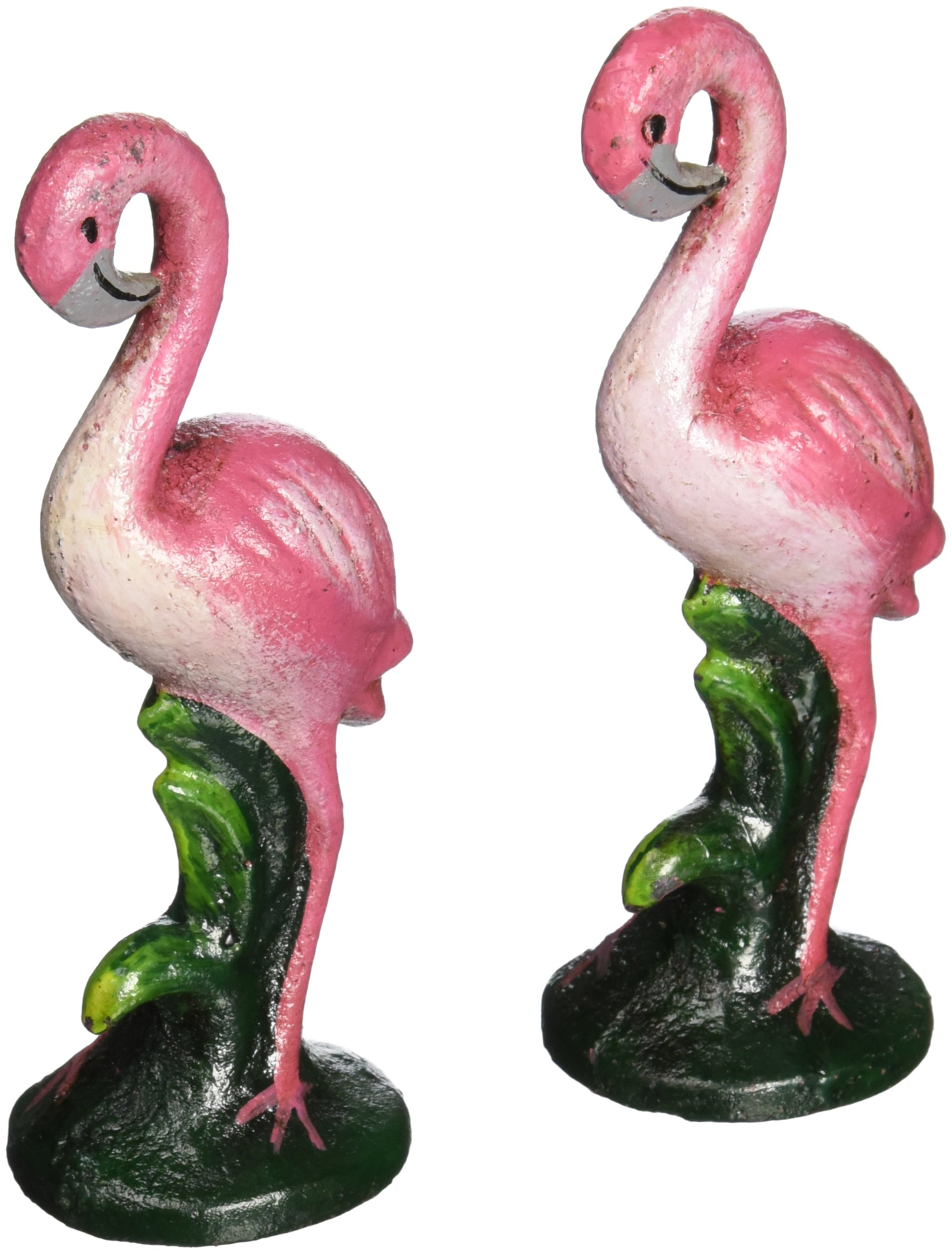 Design Toscano Pink Flamingo Cast Iron Bottle Opener - Set of 2 Vintage Style Openers for Beer, Soda & Bottles - Perfect for Pool Parties, BBQ & Outdoor Gatherings
