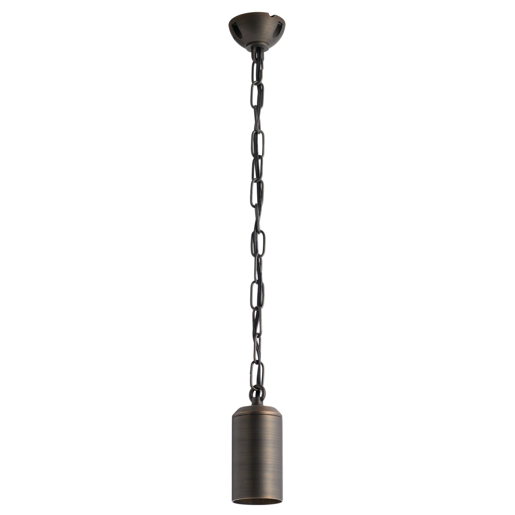 12V Outdoor Solid Pendant Light - Centennial Brass Finish - Weatherproof Hanging Fixture for Patio, Garden, and Porch Lighting