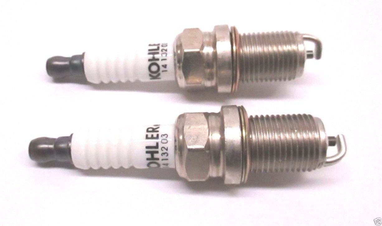 2 Pack Genuine Kohler 14-132-03-S OEM Spark Plug - Compatible with Lawn Mowers, Generators & Small Engines - High Performance Replacement Part