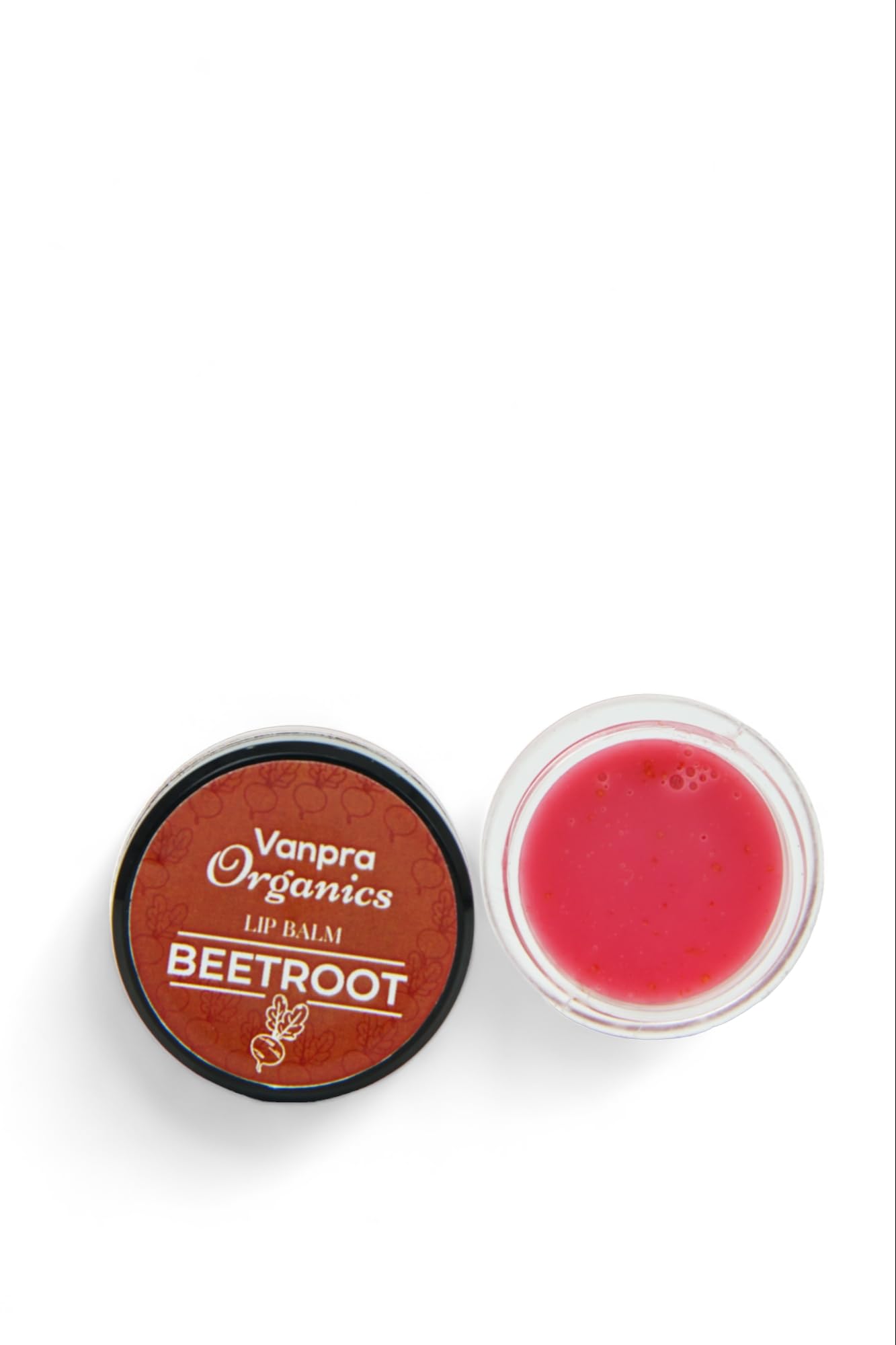 Vanpra Organics Lip Balm with Castor Oil & Vitamin E - Moisturizing Lip Care for Dry, Chapped Lips - Beetroot Flavor for Men & Women - Perfect for Daily Hydration & Winter Lip Protection