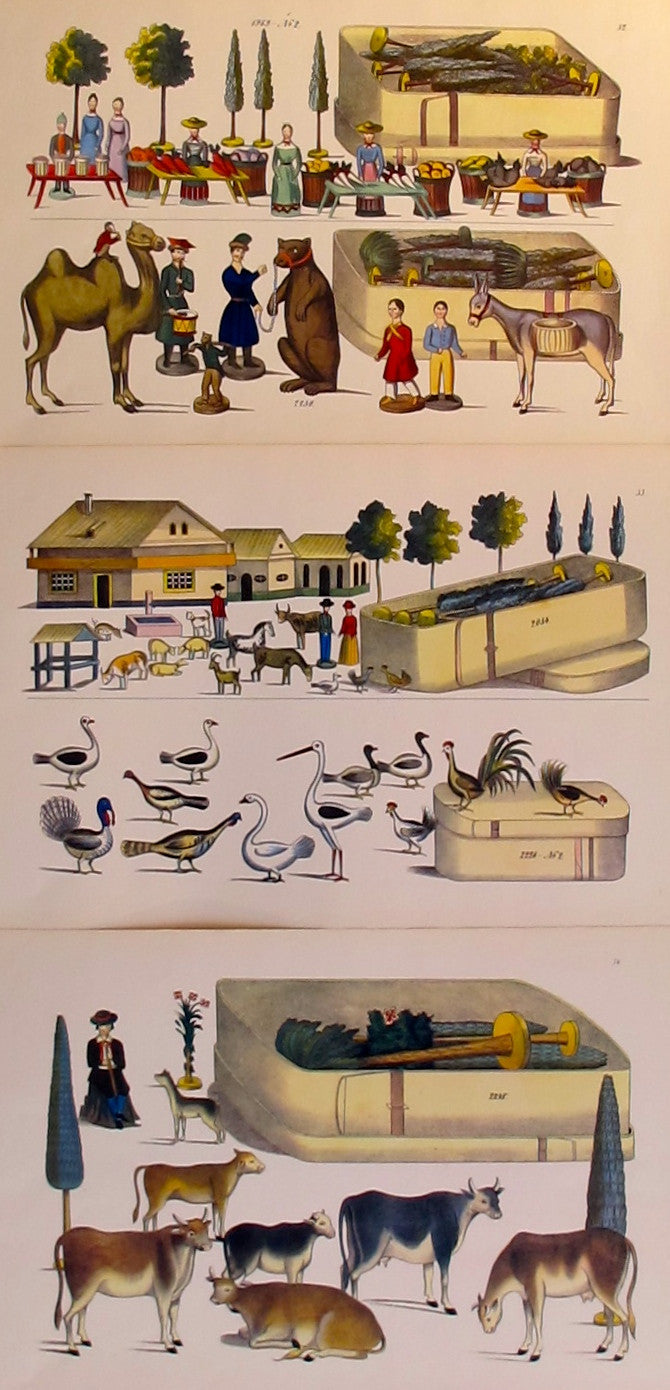 1870s Original Toy & Dollhouse Design Plans - Set of 3 Vintage Blueprints | Perfect for Antique Collectors, Historical Restoration & Miniature Enthusiasts