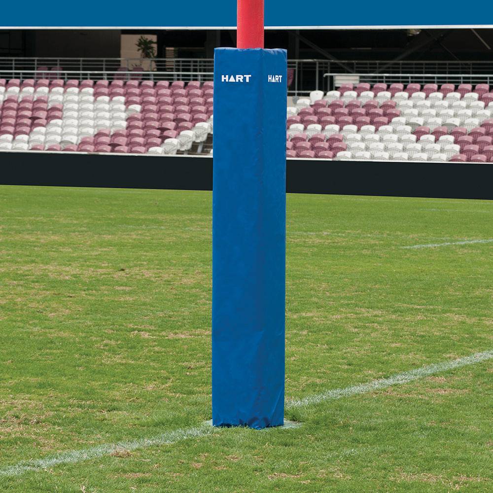 HART Square Rugby Post Pads - 25cm (Set of 4) - High-Density Foam Protection for Rugby Goal Posts - Perfect for Training & Match Safety