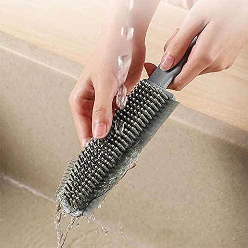 Ritmo 3-in-1 Multifunctional Cleaning Brush for Kitchen, Bathroom, Countertop, Floor & Window - Silicone Scrub Brush with Crevice Cleaner & Scraper - Perfect for Deep Cleaning Tiles, Grout, Sinks & Hard-to-Reach Areas