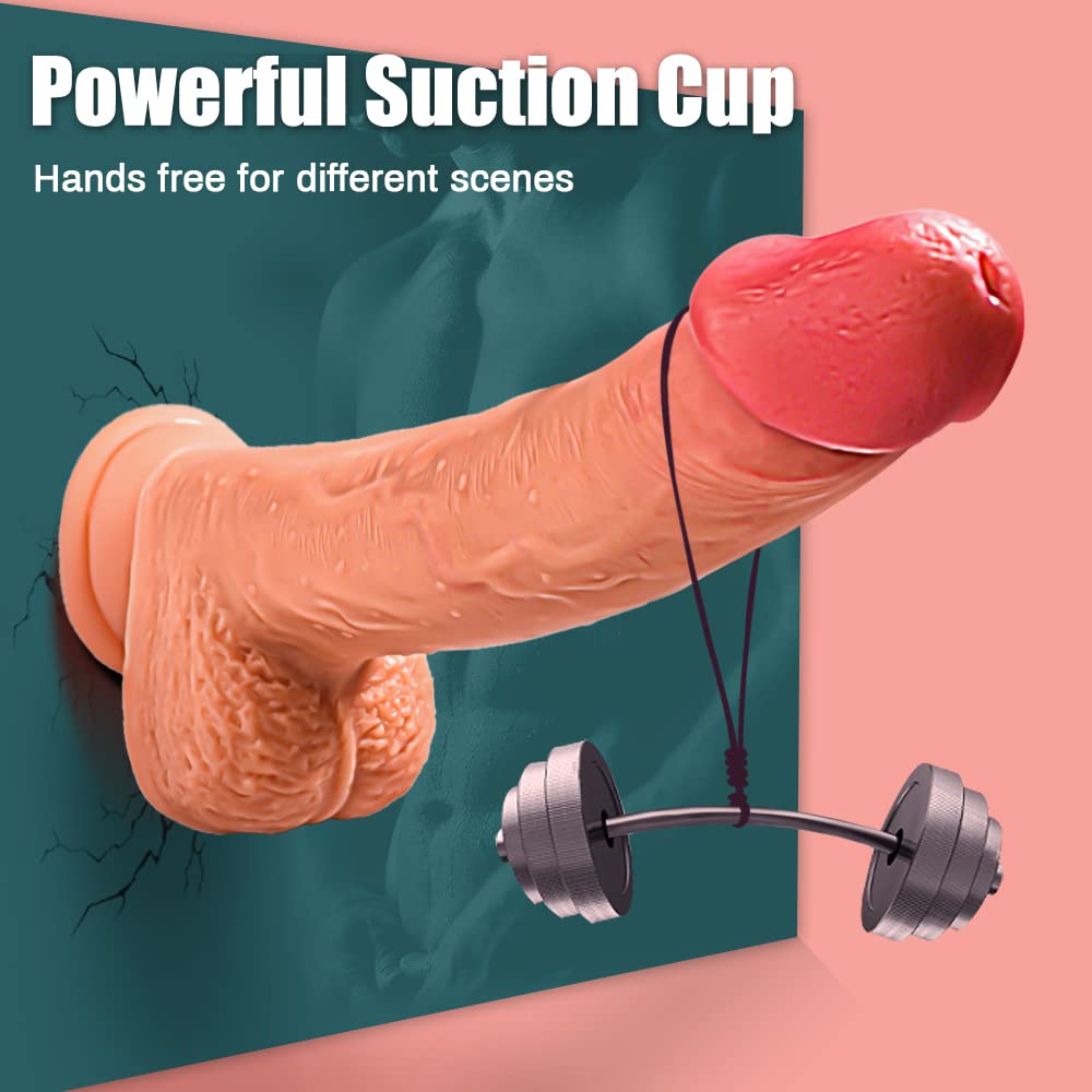Govosaa Realistic 8.7 Inch Thrusting Vibrating Dildo with Suction Cup - Rotating & Anal Sex Toy for Women & Couples - Adult Pleasure Toy for Vaginal Stimulation | Perfect for Bedroom Fun, Bachelorette Parties & Spicing Up Relationships
