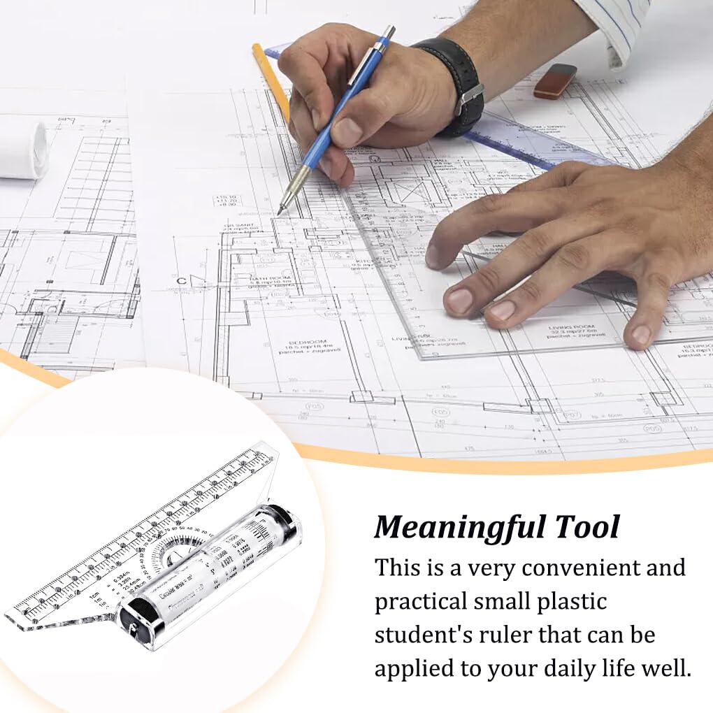 Precision Balancing Scale Ruler - Drafting & Measuring Tool for Students, School Supplies, Engineering & Math Learning Accessories - Perfect for Classroom, Homework & Technical Drawing Projects